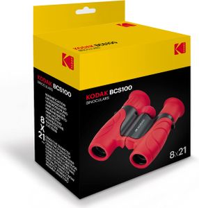 KODAK Kids Binoculars 8x – Red Compact Outdoor Toy