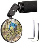 TANNOZHE Bike Mirror for Bar End,Bicycle Mirror Handlebar,Flexible Bike Rearview Mirror Fits Handlebar of Hole Inside Within 18~23mm Dia for Mountain Bicycle/Cycling/Scooter/Road