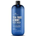 Botanic Hearth Tea Tree Oil and Mint Body Wash | Refreshing Cleanser for Skin with Natural Antiseptic and Cooling Mint | 16 fl oz