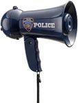 Dress-Up-America Police Megaphone For Kids - Blue Policeman Bullhorn With Siren Sound