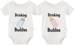 YSCULBUTOL Baby Twins Bodysuit Drin