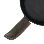 Leather Hot Handle Holder (Cast Iron Panhandle Potholder) Double Layered, Double Stitched and Handmade by Hide & Drink :: Espresso