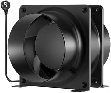 4 Inch Inline Dcut Fan, HG Power 190 CFM Metal Ventilation Exhaust Fan for Grow Tents, Bathroom, Basement(100mm）