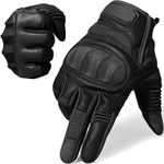 WTACTFUL Touch Screen Flexible Full Finger Gloves for Motorcycle Cycling ATV Motorbike Riding Driving Racing Camping Climbing Hiking Hunting Work Sports Gloves Size X-Large Black