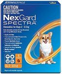 Nexgard, Flea, Tick & Worming Monthly Chew, Spectra, Dog, 2-3.5kg, 6pk