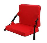 KIMI HOUSE Indoor & Outdoor Folding Chair Cushion, Foldable Portable Stadium Seat,Chair Cushion for Sports Events, Outing, Travelling，Hiking, Fishing