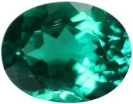 YOUKEYGEM Lab Grown Emerald Colombia And Zambia Green Color Oval Diamond Cut Loose Gemstone DIY Jewelry With AGL Certificate, 7x9mm, Colombia, lab grown gemstone