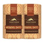 Rasayanam Medjool/Medjoul Dates (Khajoor) Pack Of 2 (1Kg) | Grade A | Imported Product From Morocco, Fresh