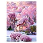 HASTHIP® Diamond Painting Kit, 12x16inch Aesthetic Wonderland Diamond Painting, 5D Diamond Painting Kit for Adults & Kids, Very Suitable for Home Leisure and Wall Decoration, Gift for Kids and Adults