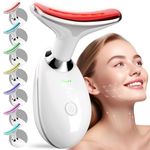 Red Light Therapy Device for Face and Neck Facial Massager, 7 Color Skin Lifting & Firming Face Massager tool, Face Sculpting Tool for Skin Care with Vibration
