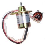 Fuel Shut Off Solenoid M810324 for John Deere 4200 4500 4210 4310 4410 4510 4610 4710 4105 4300 4400 4600 4700 3120 3320 3520 3720 3203 3032E 3036E 3038E 2025G 2027G 2032G 2036G 2025R 2027R 2032R