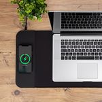 Wireless Charging Mouse Pad 15 W for Computer, Laptop, Phone