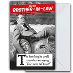 Brother-In-Law Birthday Card, Funny Birthday Card For Brother-In-Law, One More, Brother In Law, Greetings Birthday Card, Birthday Card For Brother-In-Law