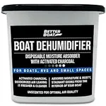 Moisture Absorber Boat Dehumidifier Moisture Absorbers Charcoal Smell Remover to Get Rid of Damp Smell & Humidity | No Refill for Basement, Closet, Home, RV or Boating Unscented Fragrance Free 1 Pack