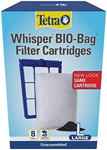 Tetra Whisper Bio-Bag Disposable Filter Cartridges 8 Count, for Aquariums, Large, Unassembled