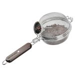 Home Coffee Bean Roaster Tool - CAFEMASY Portable Stainless Steel Handy Coffee Roaster Mesh Pan Tool with Thermometer for Home & Outdoor Coffee Beans Baking