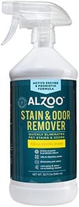 ALZOO Stain & Odor Remover, Quickly Lifts & Dissolves Pet Stains & Helps Eliminate Odors, 100% Plant-Based Active Ingredients, Citrus Vanilla Scent, 32 Fl. Oz Spray Bottle