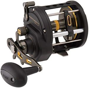 Penn, Fathom II Level Wind Saltwater Casting Reel, 50, 3.7:1 Gear Ratio, 30" Retrieve Rate, 5 Bearings, Right Hand, Black Gold