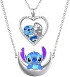 CAIFU Lilo & Stitch Necklaces, Set of 2, Jewellery