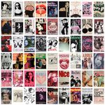 Craft Qila Retro Music Pack of 54 Aesthetic Wall Collage Kit, Girl Room Decor, Dorm Decor, Photo Collage Kit, Wall Collage