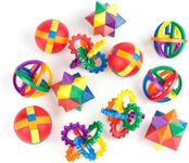 Neliblu Party Favors for Kids, 12 Set (8.82 x 6.69 x 2.91) Fun Puzzle Balls - Goody Bag Fillers-Treasure Box Prizes for Classroom,Fidget Brain Teaser Puzzles Clear Instructional Videos Included