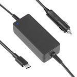 LabTEC 65W Car USB C Charger Laptop Power Adapter 12-24V Type C Universal for MacBook Pro 2016-2020 13inch /Air Lenovo Thinkpad Acer ASUS Chromebook Samsung Dell HUAWEI HP and more Type-C Devices