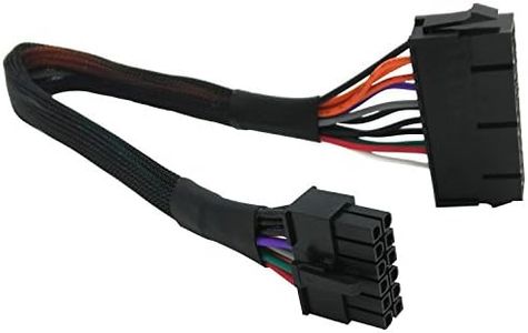 COMeap 24 Pin a 12 pin ATX Alimentazione principale PSU Adattatore Intrecciato Maniche Cavo per Acer Q87 Q87H3 Q87H3-AM 12 pollici (30 cm)