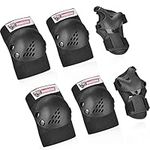 knee pads and elbow pads for kids Wrist Guards Protective Gear 3 in 1 Set, for 3-15 Years Child Roller Skates, Inline Skating, Cycling, BMX Bike, Skateboard, Scooter Riding and Outdoor Extreme Sports