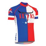 CANARI Men's Texas Lone Star Jersey, Multicolor, Medium