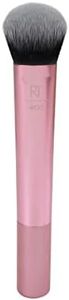 Real Techniques InstaPop Cheek Makeup Brush for Application of Loose Pigment Highlighter or Blush, 1 Count