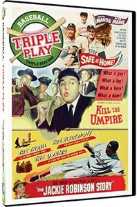 Triple Play - Baseball Triple Feature: Safe at Home, Kill the Umpire, The Jackie Robinson Story
