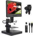 249PS Tri-Lens 10inch Monitor HDMI Digital Microscope with Quadruple Nosepiece Slots, Coin Stone Stamp Collect, Full Size Coin, Error Coins Loupe Magnifier Mintage (10 inch Monitor w/HDMI Output)