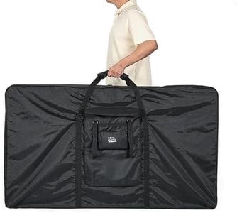 KEMIMOTO Bike Travel Bag Airplane for 26 to 29 inch Mountain Bicycle, 900D Heavy Duty Folding MTB Bike Box Case with Wheels Pack for Air Travel Flights, Water-resistant Cycling Transport Storage