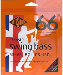 Rotosound RS665LD Swing Bass 66 Stainless Steel Roundwound Long Scale 5-String Bass String