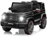 FanttikRide 12V 7Ah Licensed Mercedes-Benz G63 Ride on Car for Kids Ages 3-6, Electric Car Ride on Toys w/Parent Remote, Wireless Music, Suspension System - AMG G63 Large, Black