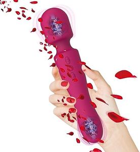 VoryiSaya New Upgraded Double-Ended Available Cordless Handheld Shoulder Neck Back Relaxation Tool Portable Travel Home Work Sports Out Use Relieve Deep Tissue Muscle Pain Fatigue-Wine Red