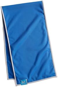 Mission Cooling DuoMax Towel Dual Sided Towel One Terry Side to Dry You, One Evaporative Cooling Side to Cool You, Cools Instantly When Wet, UPF 50 Sun Protection, Yoga, Gym, Neck, Workout- Blue