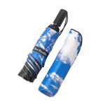 Ward Rain&Sun Umbrella Inverted Folding UV - Blue Sky Clouds