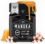 Kiva Raw Manuka Honey - Certified UMF 15+, MGO 514+ 100% Pure Genuine New Zealand, Non-GMO, Traceable (8.8oz/250g Bottle)