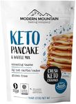 Keto Pancake Mix - Low Carb and Gluten Free Pancake and Waffle Mix, Just 2g Net Carbs Per Cake, Real Pancake Taste and Texture, Gluten Free, Non-GMO Sourced, Keto Food, Makes 16 Pancakes (9.6oz Mix)