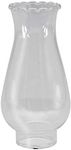 Hyoola Oil Lamp Chimney - Hurricane Lamp Glass Replacement - Crimped Top - 4.5" H - Medium