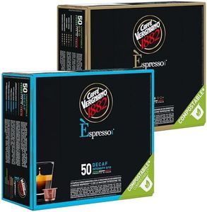 Caffe Vergnano Medium Roast Espresso Morning to Night Bundle - Original Line Machine Compatible, Italian Coffee For Nespresso Coffee Machines, Oro & Decaf - 50 of Each Flavor (100 Capsules)