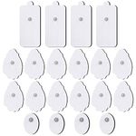 TENS EMS Electrodes Pads for TENS Massage - 10 Pair of Pads, Compatible with TENS Unit Muscle Stimulators, EMS and TENS Machines