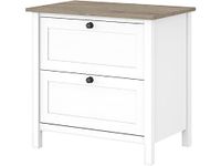 Bush Furniture Mayfield 2 Drawer Lateral File Cabinet | Storage for Home Office Workspace, Shiplap Gray/Pure White