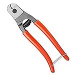 Meccion Wire Cable Cutter 8 Inch Chrome Vanadium Steel Froged Steel Wire Rope Pliers, Ideal for Cutting Copper Wire Cable, Steel Wire Rope, Fencing, DIY Crafts