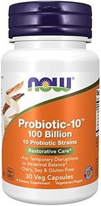 NOW Probiotic-10 100 Billion,30 Veg Capsules, (2931)