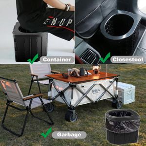 KINSPORY Portable Camping Toilet – Collapsible Outdoor Loo Bucket
