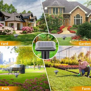 Ultrasonic Solar Mole Repellent Stakes, 4-Pack – Outdoor Pest Control