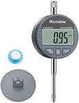 ALLmeter Digital Dial Indicator with Large LCD Display,0-1" (0-25.4mm) Range, 0.0005" (0.01mm) Resolution,Switchable mm/inch,Precision DTI Gauge for Industrial,Mechanical,and 3D Printer Use