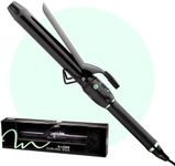 MINT Professional Extra Long Hair Curling Iron 1 1/4 inch | 2-Heater Ceramic Barrel That Stays Hot | 1.25 Inch Hair Iron Curler for Medium to Large Curls | Travel-Ready International Dual Voltage